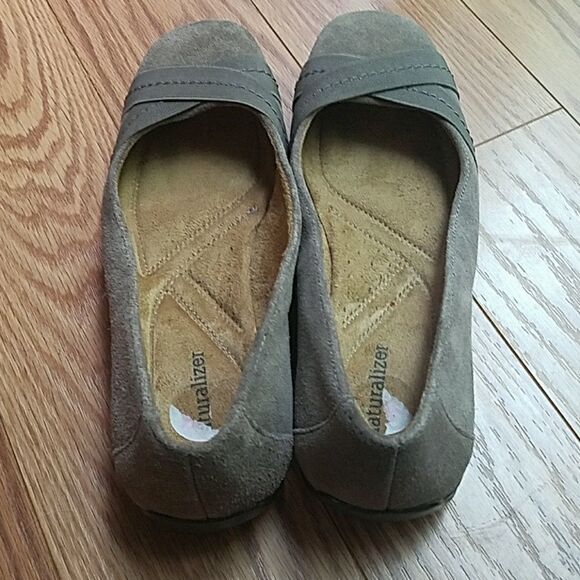 Naturalizer Creaver light brown leather flats Sz 6.5 NEW - Picture 3 of 4